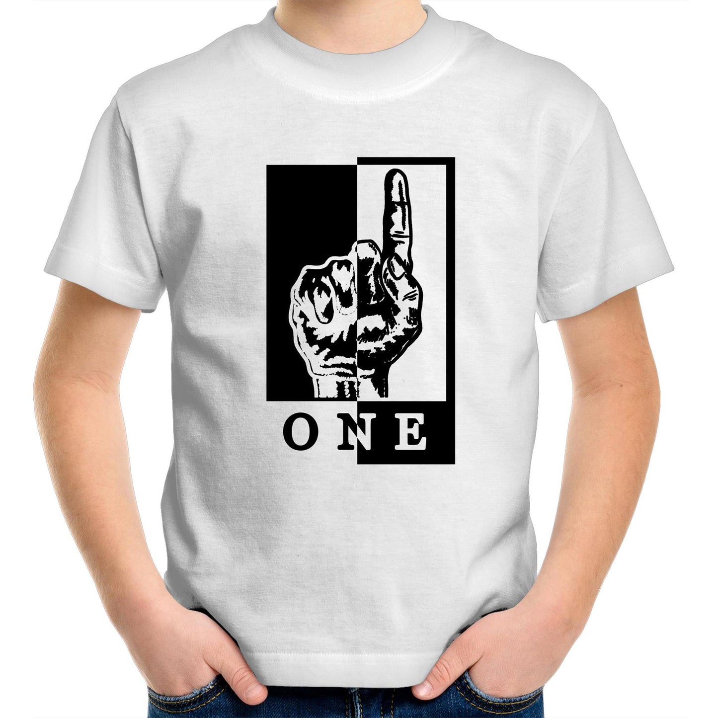 One Squared - Black or White Kids Youth T-Shirt