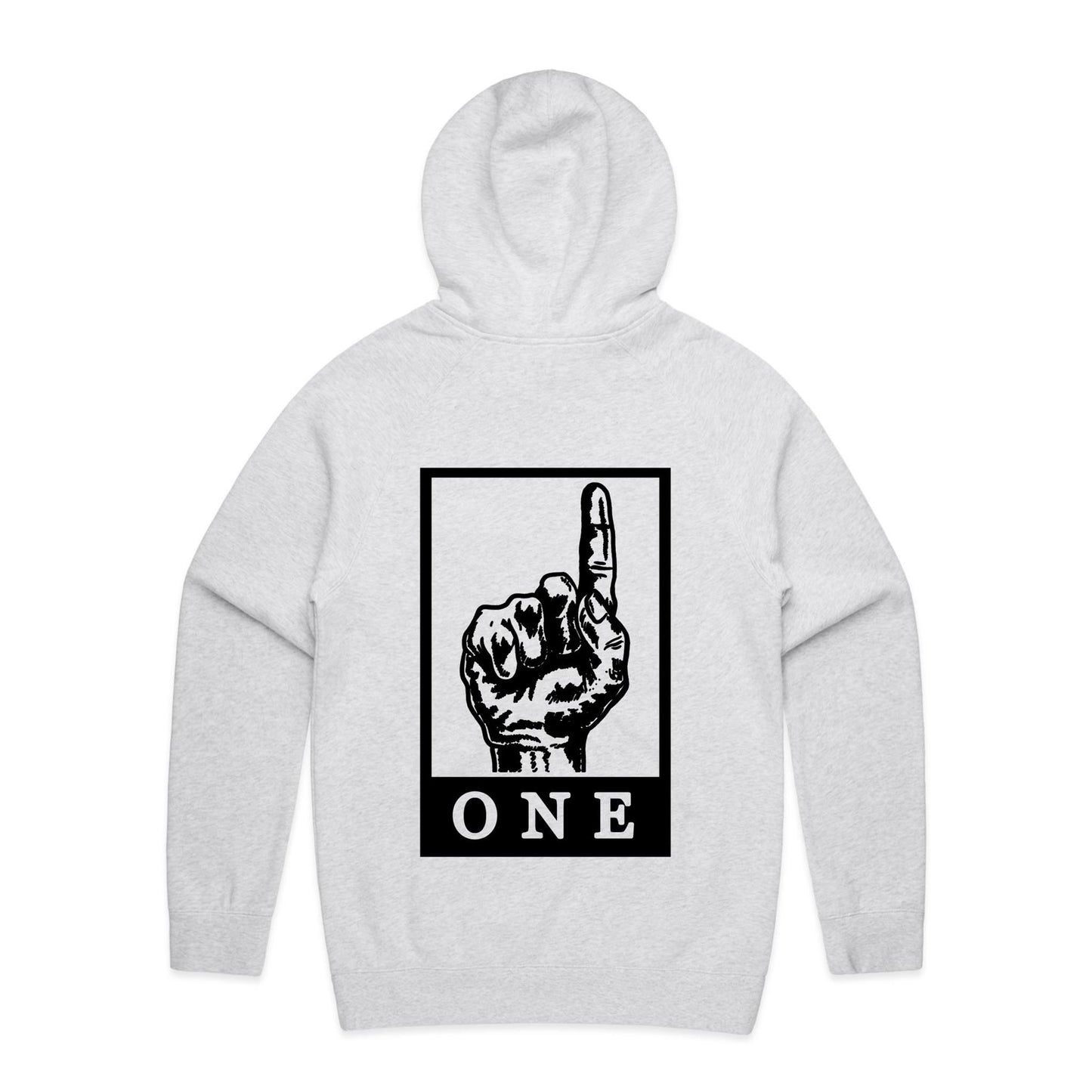 One Squared - Black or White Marle Hoodie