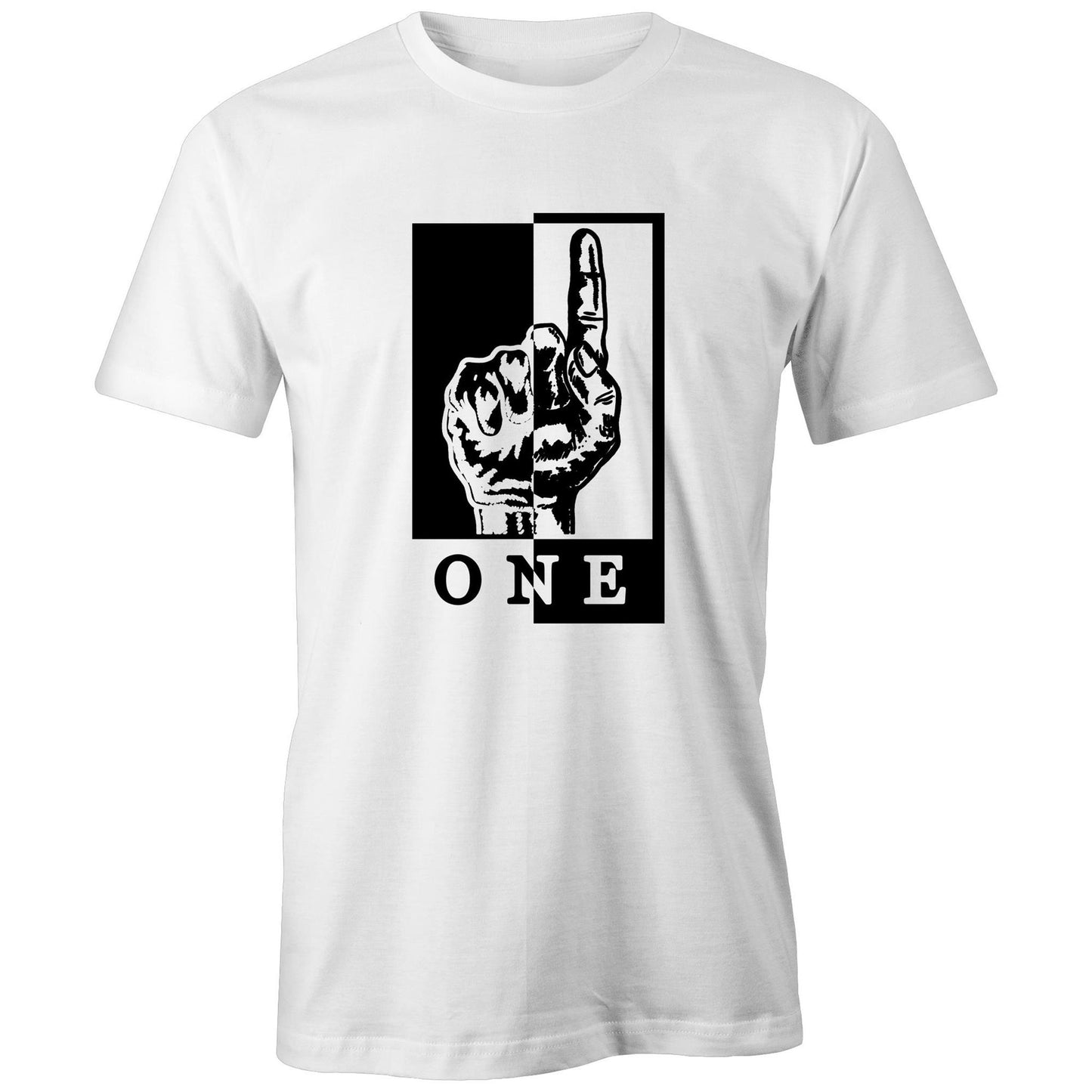 ONE Halved - Black or White Classic Tee