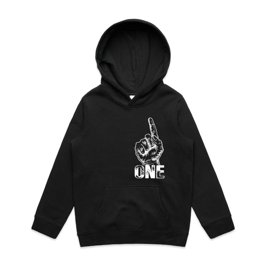 ONE - Youth Hoodie Black or Khaki